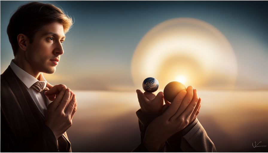 An image capturing the precise moment of delicately holding a quail egg against a bright light source, showcasing the intricate patterns and shadows cast by the translucent shell, emphasizing the art of candling