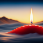 An image showcasing a perfectly symmetric, long-burning candle