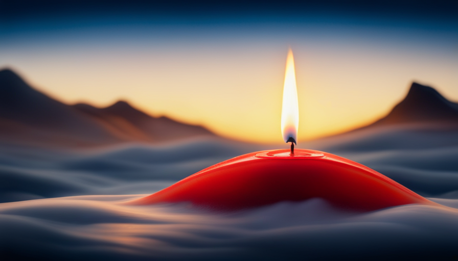 An image showcasing a perfectly symmetric, long-burning candle
