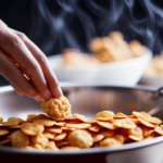 An image showcasing a hands-on process of making cornflake candy