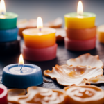 An image featuring a collection of colorful melted candle wax poured into various shaped molds