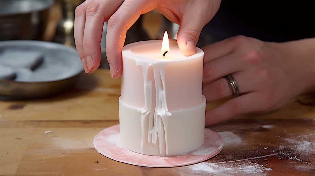 how does a candle burn