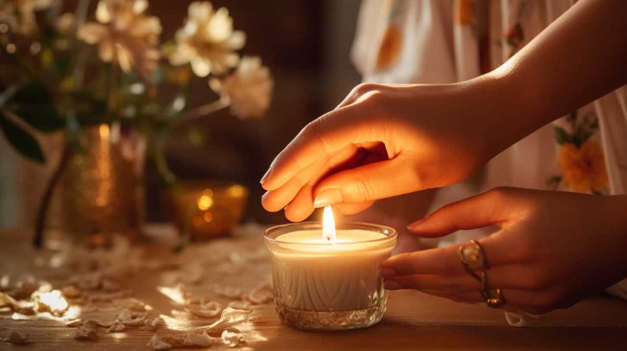 dusk meditation candle