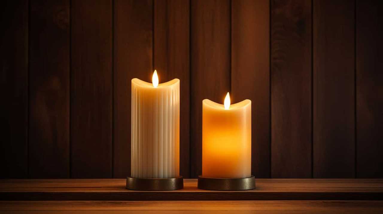 candle holders wood