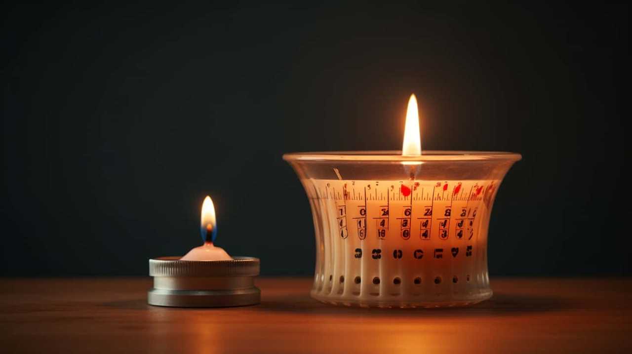 candle flame zones