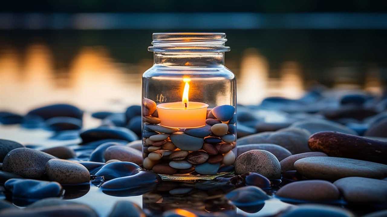 dusk meditation candle