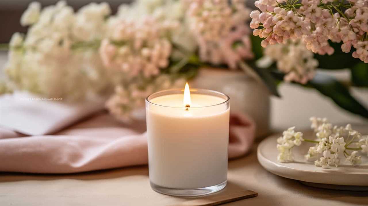 floral candle