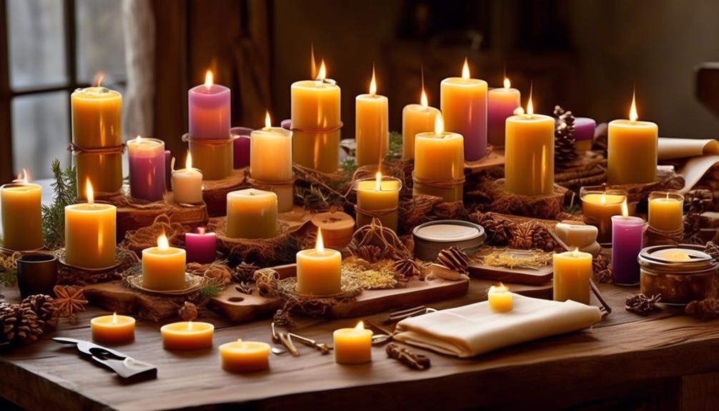 advent candle making materials