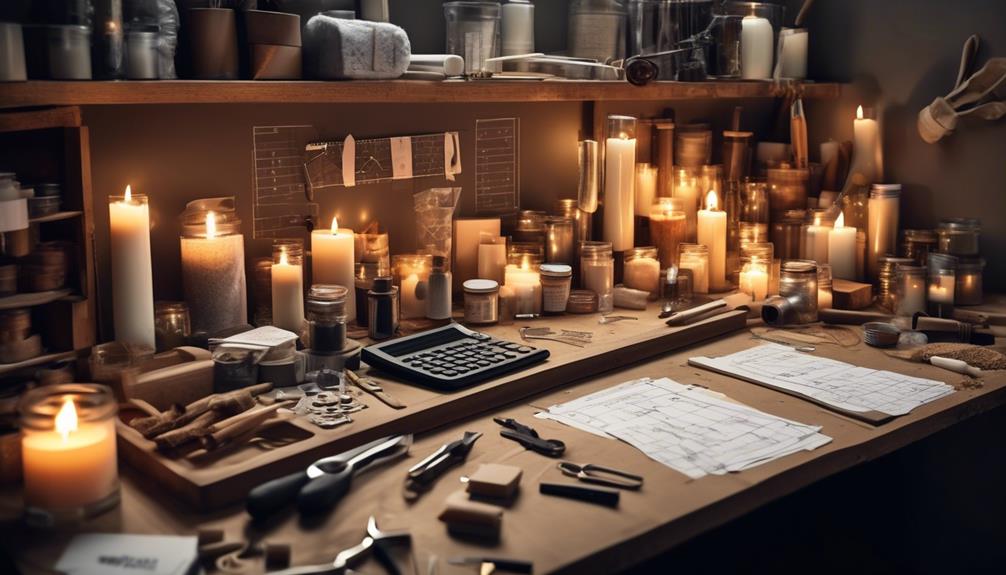 analyzing candle production costs