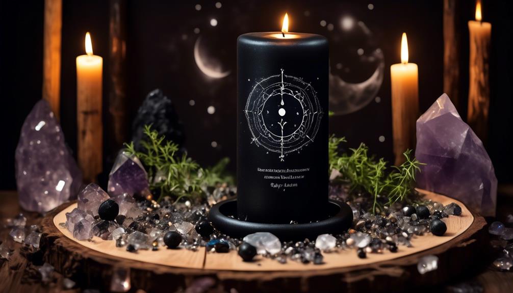 black candles for ritual