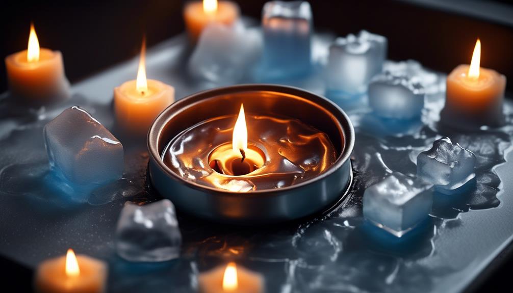 candle cooling and solidifying