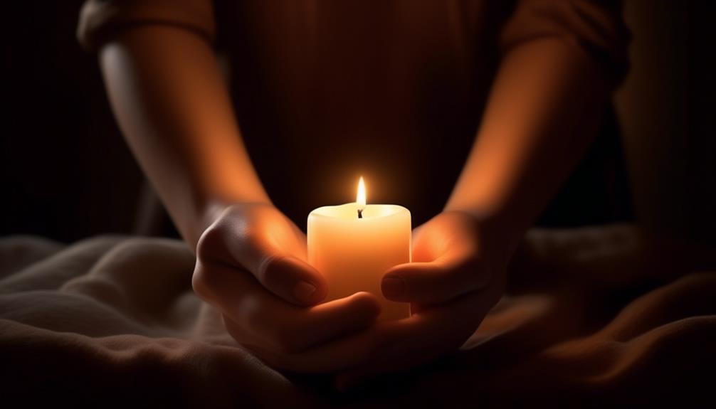 candle lighting brings hope
