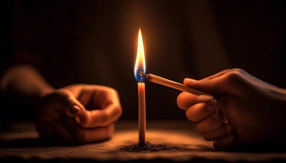 candle lighting without lighter