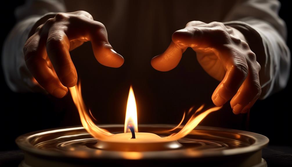 candle rotation during burning