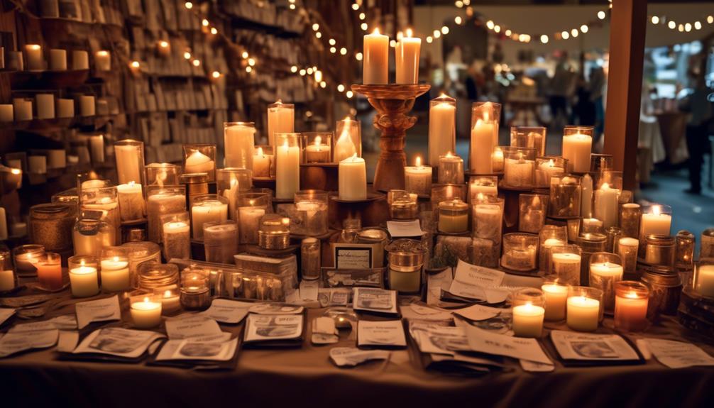 candle sales at events