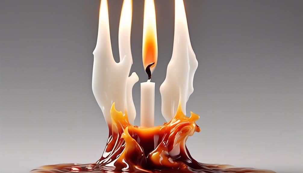 candle wax analysis and behavior