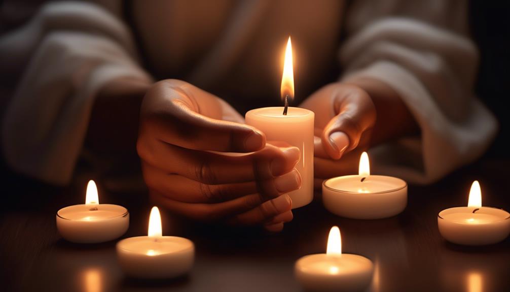 candlelit wishes for peace