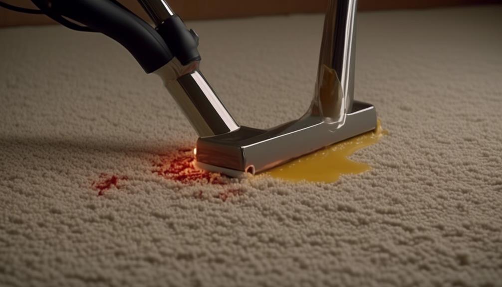 cleaning with a vacuum
