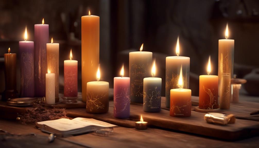 different types of candles