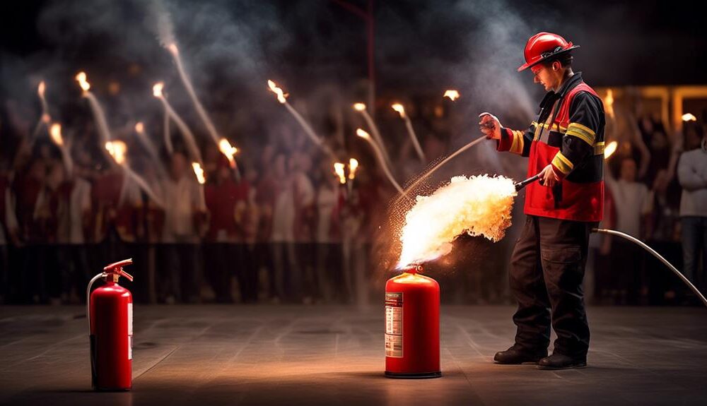 extinguishing a candle fire