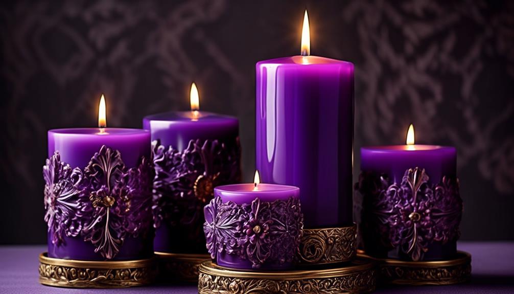 finding high quality purple candles