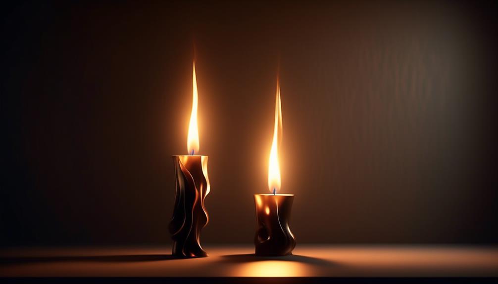 flickering candle flame explanation