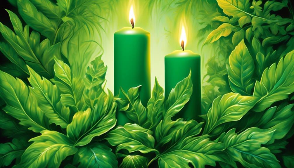 green candles for energy