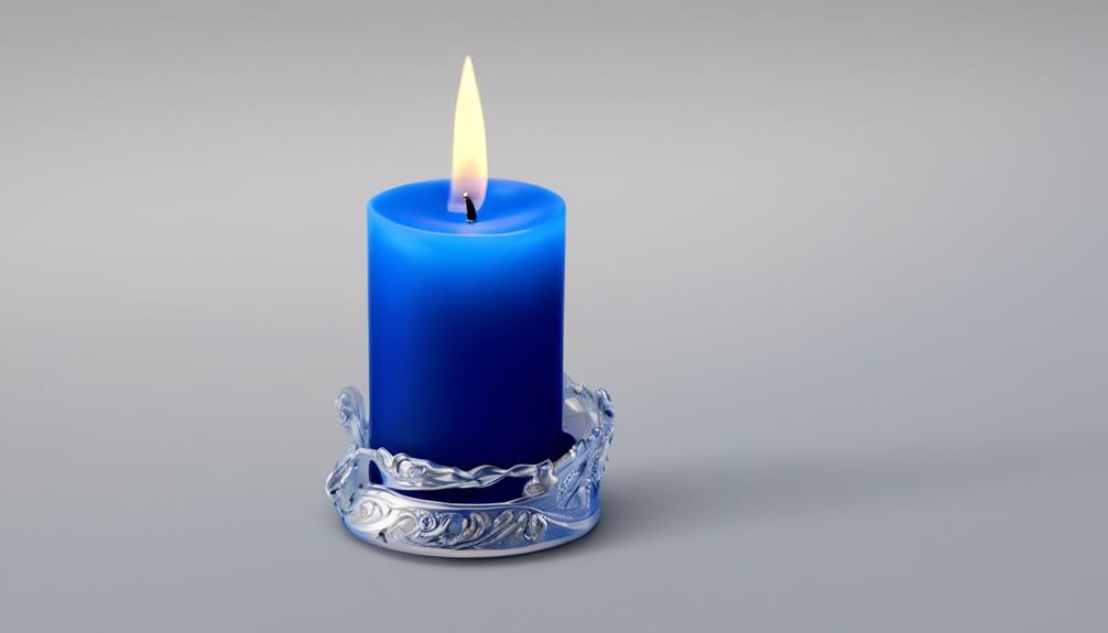interpreting blue candle flame
