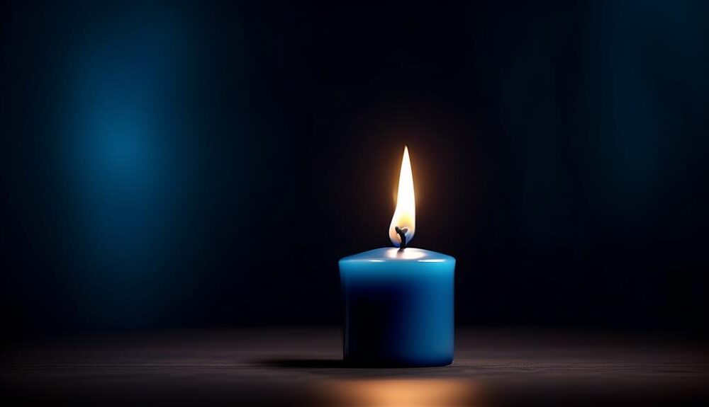 meaning of blue candle