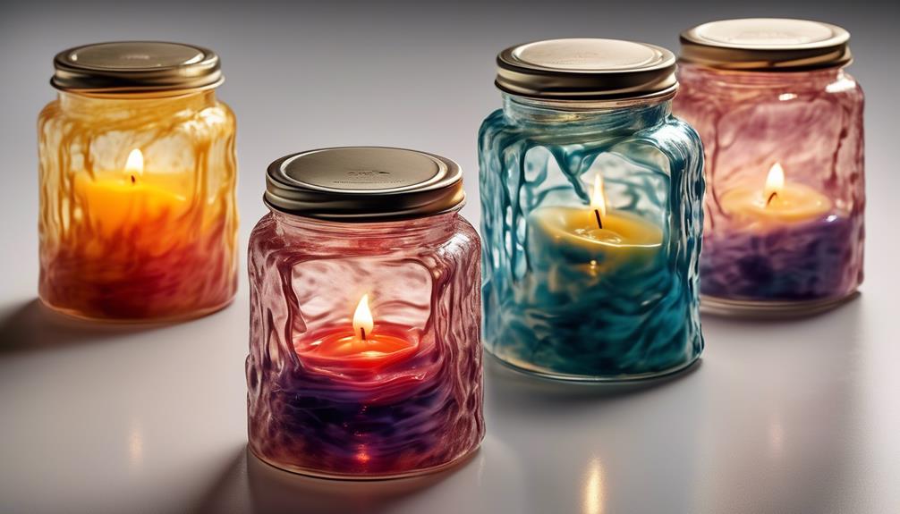 melting candles with care