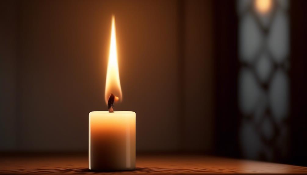 moving your burning candle