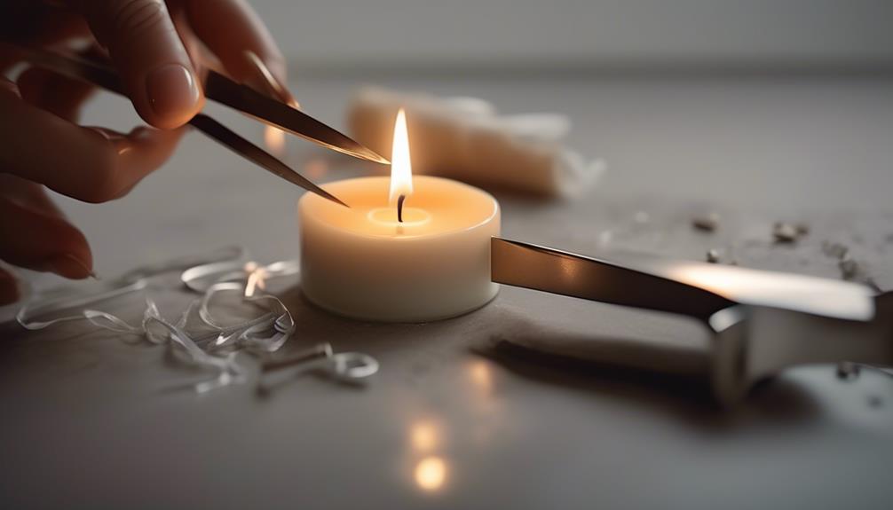 optimal length for candle wick