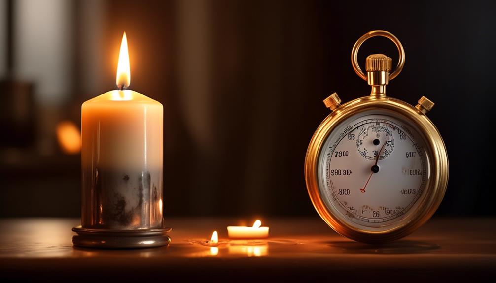 precise candle burn duration