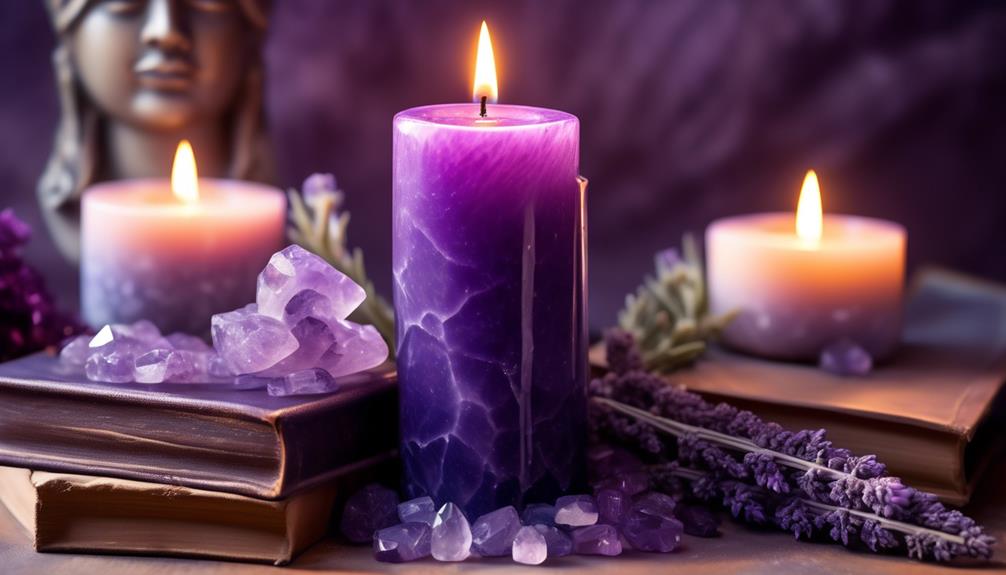 purple candle burning benefits