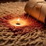 removing candle wax from carpet