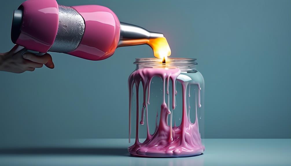 removing candle wax from jar