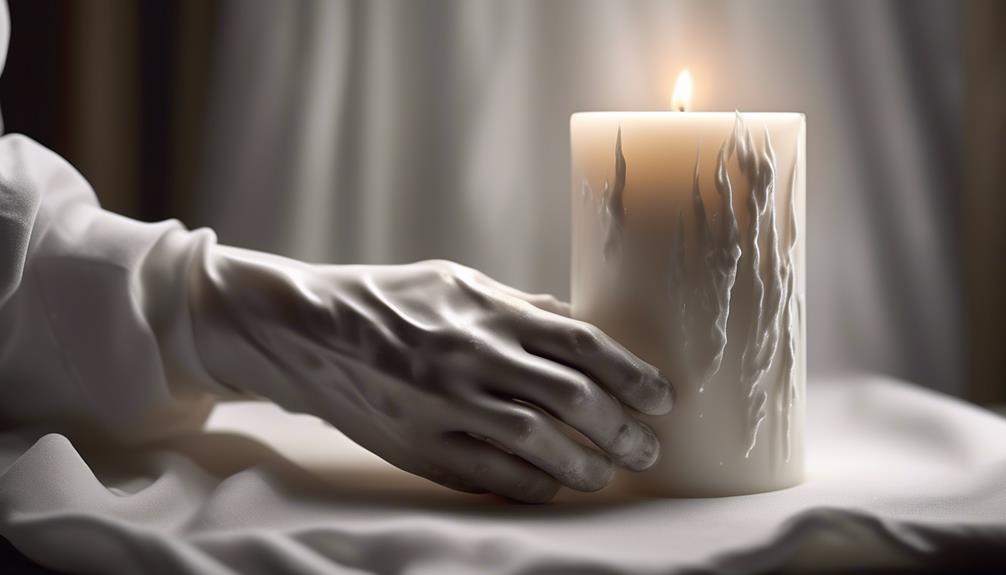 removing soot from candle