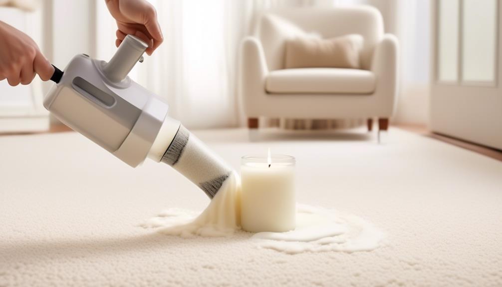 removing stains with carpet cleaner