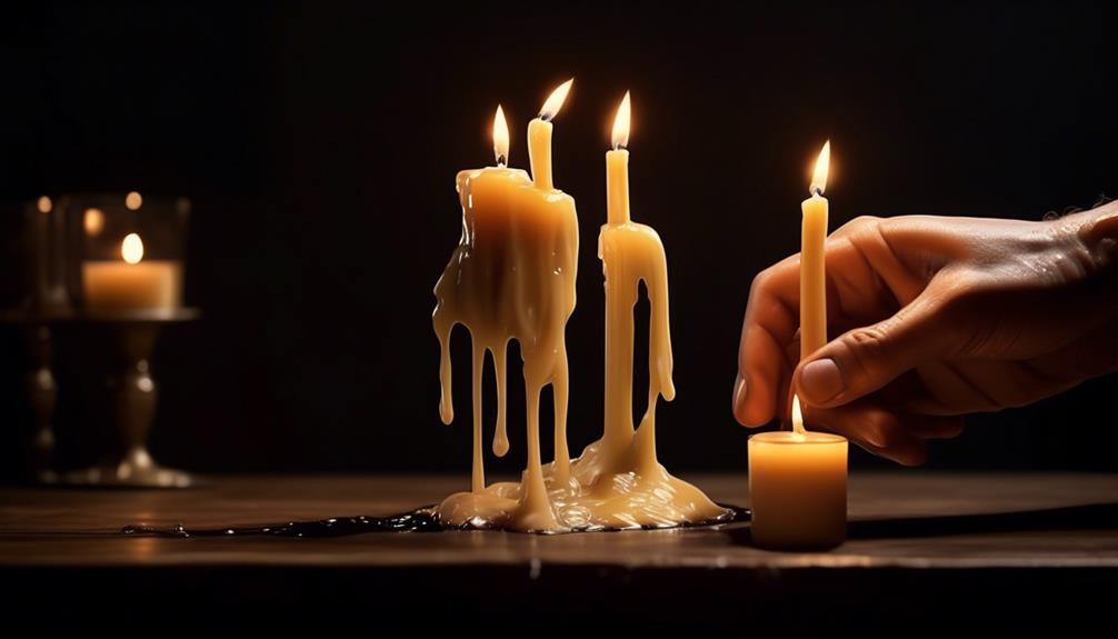 removing wax from a candle