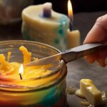 removing wax from candle