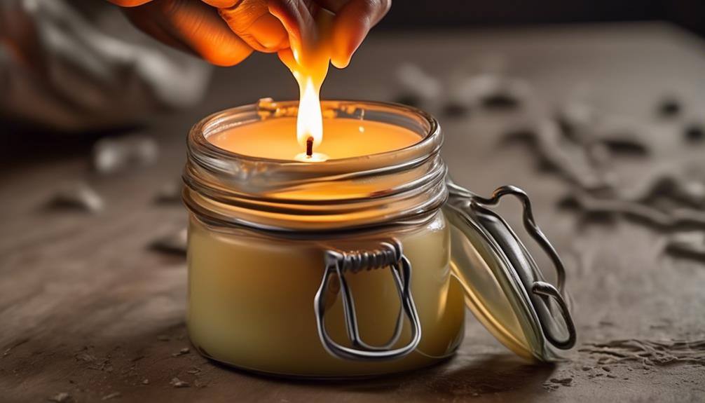 removing wax from candle jars
