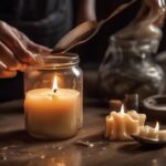 removing wax from candle jars