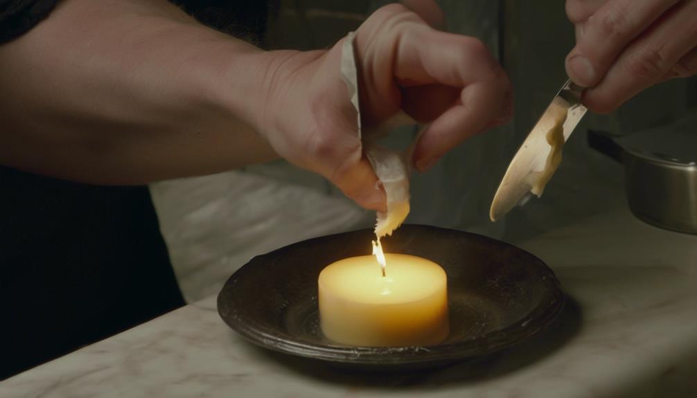 removing wax from candle jars