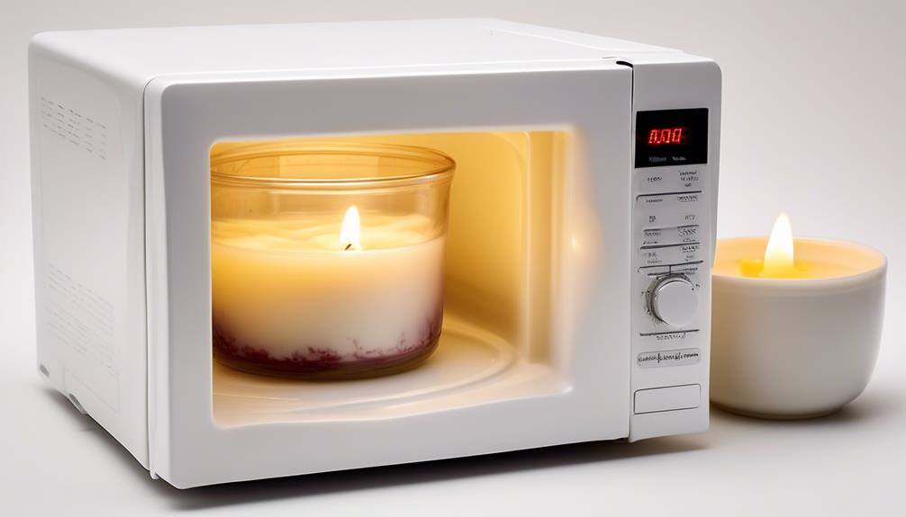 removing wax with a microwave