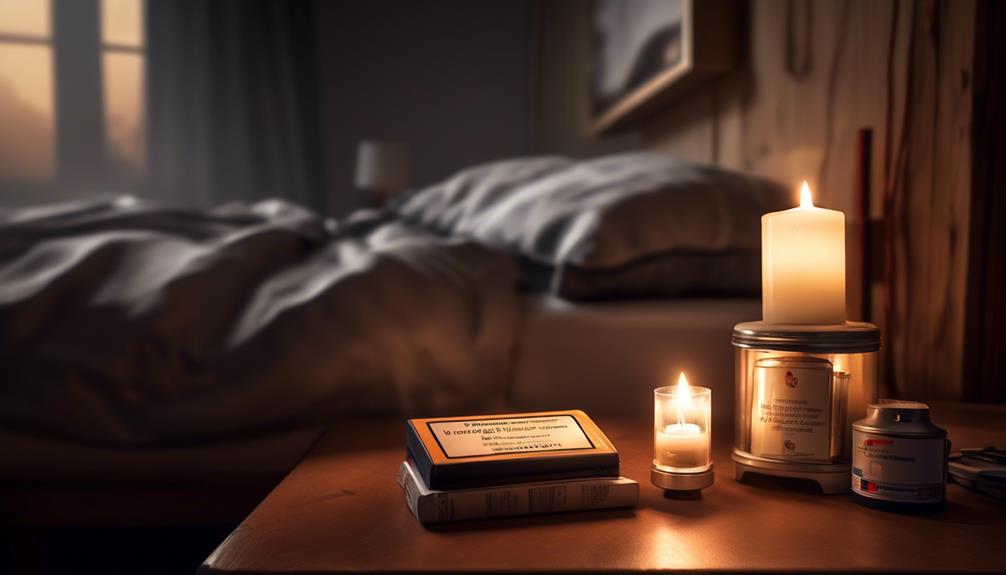 safety tips for candle lit sleep