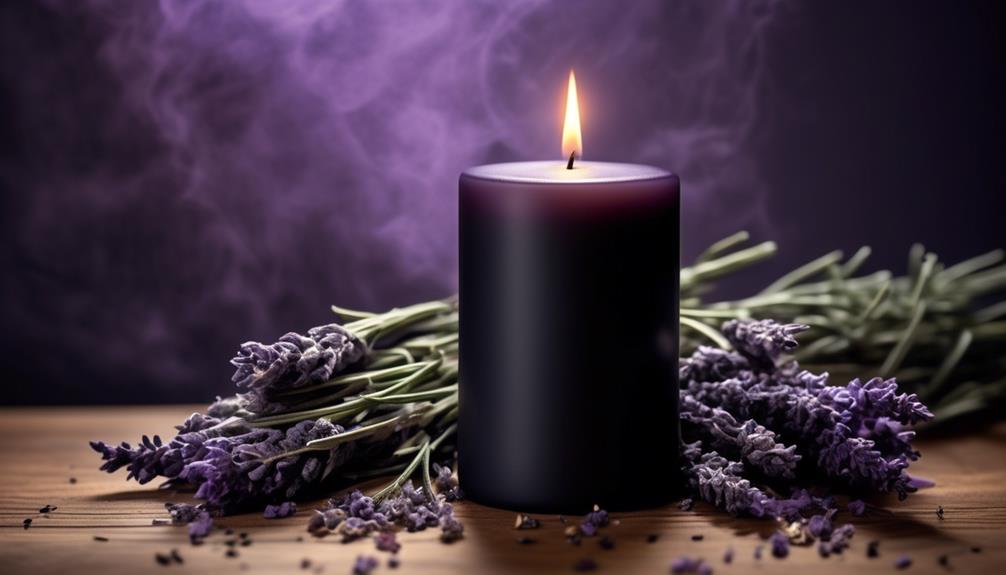 scented black candles symbolism