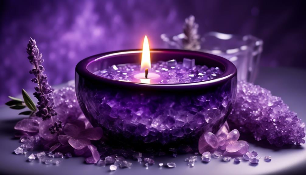 spiritual practices with purple candles
