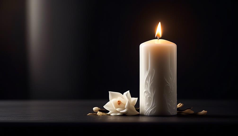 symbolic representations of white candles