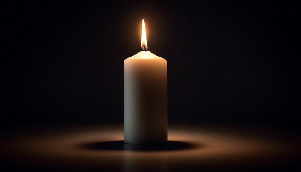 symbolism of a white candle