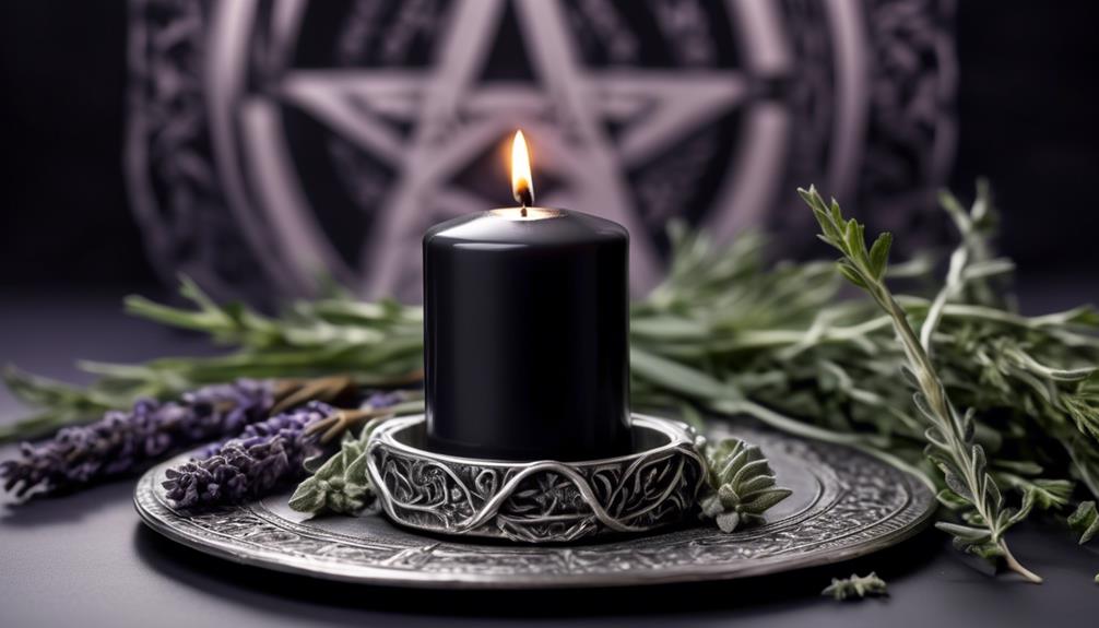 symbolism of black candles